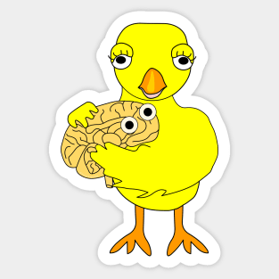 Neuro Chick Brain Sticker